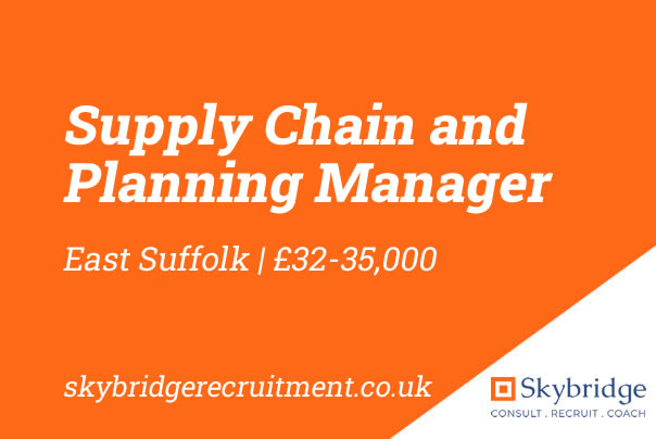 Supply Chain and Planning Manager, East Suffolk